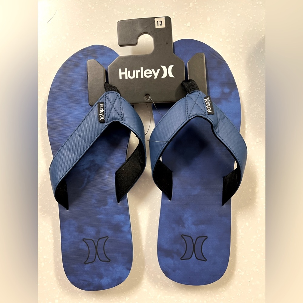 Hurley mens flip flop sandals - size 13